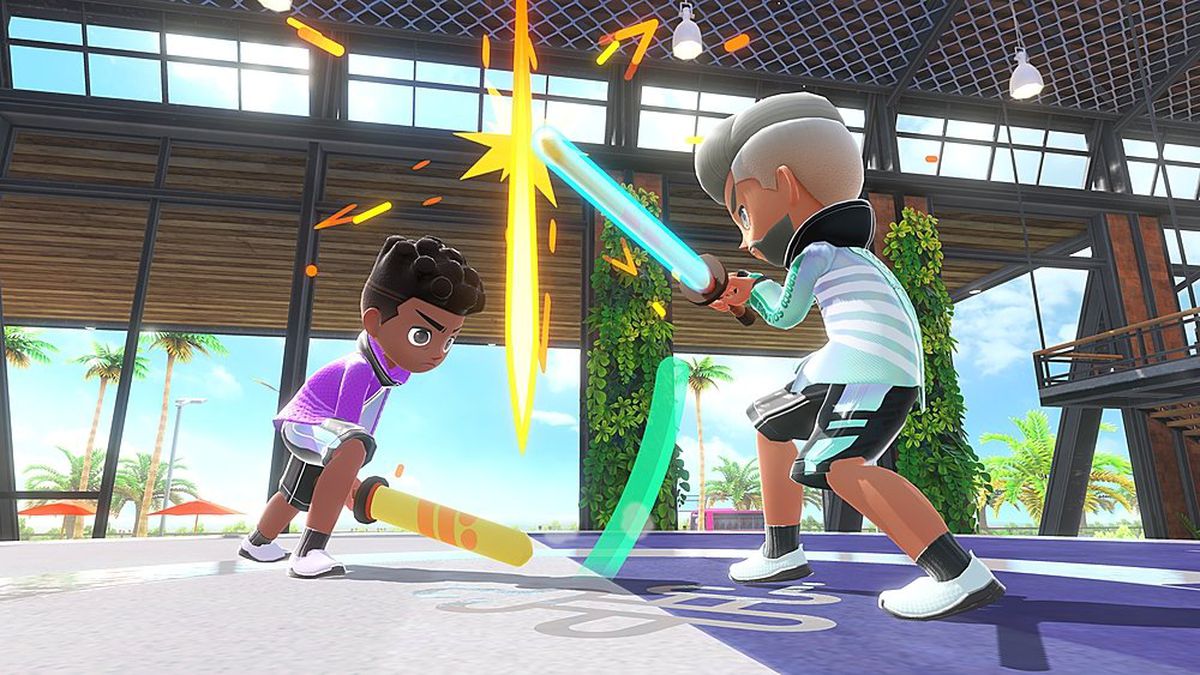 Nintendo Switch Sports - sword fighting