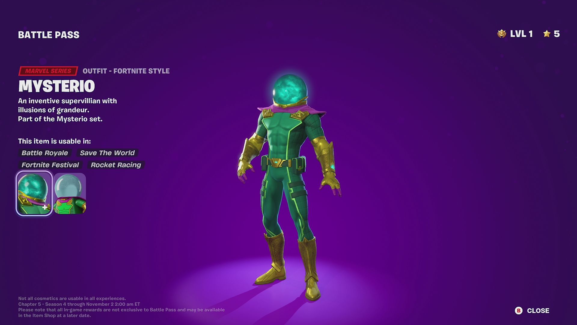 Mysterio in Fortnite