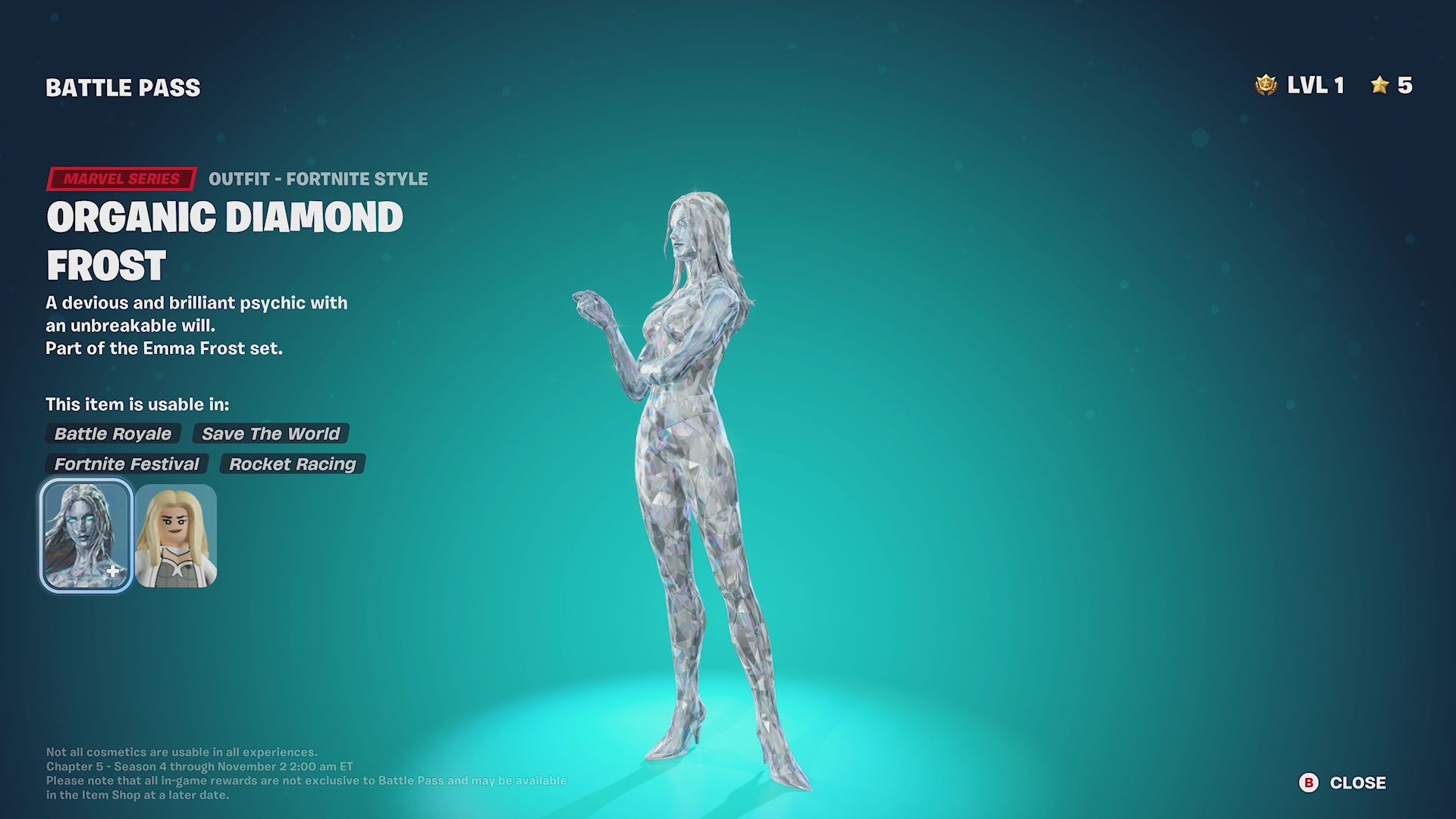 Organic Diamond Frost in Fortnite