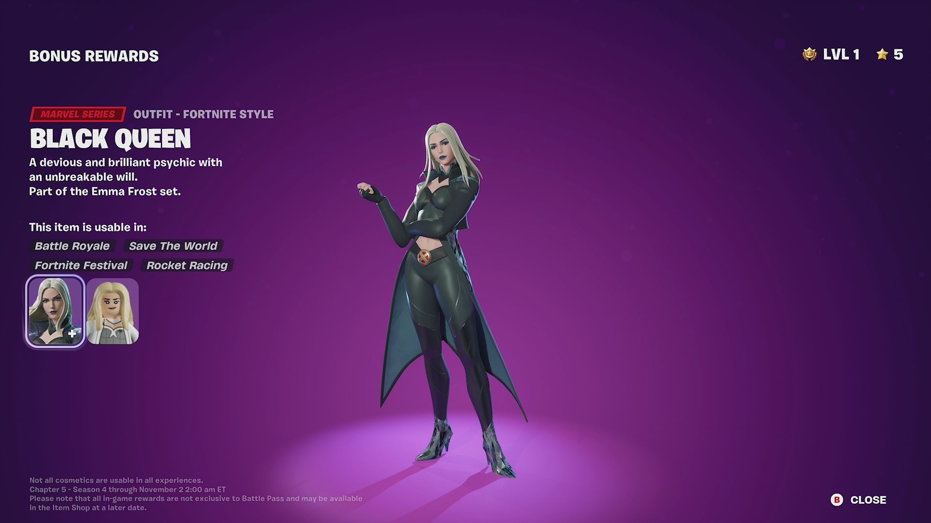 Black Queen skin in Fortnite