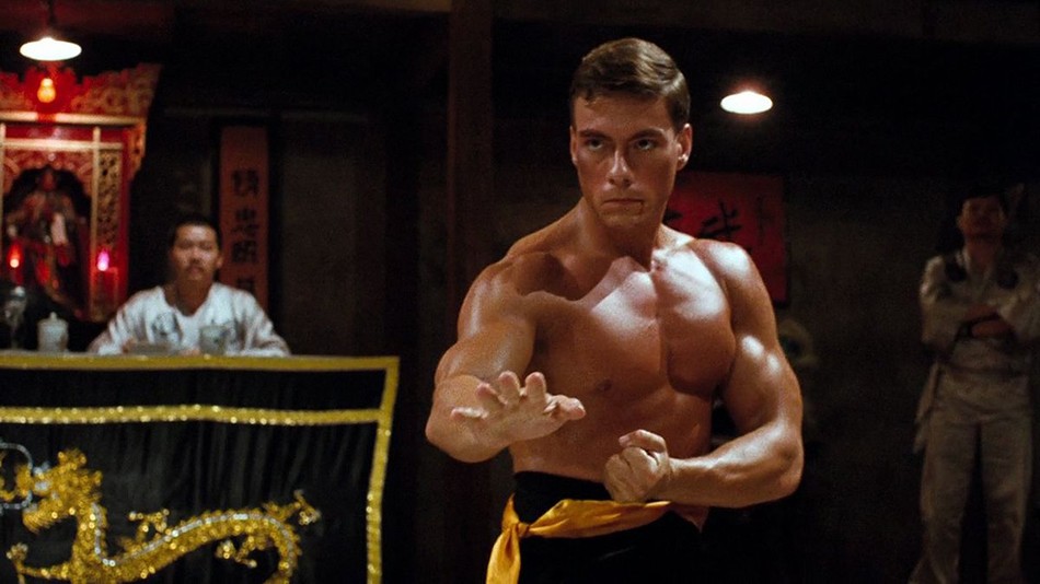 Jean-Claude Van Damme as martial artist Frank Dux in Bloodsport (1988)