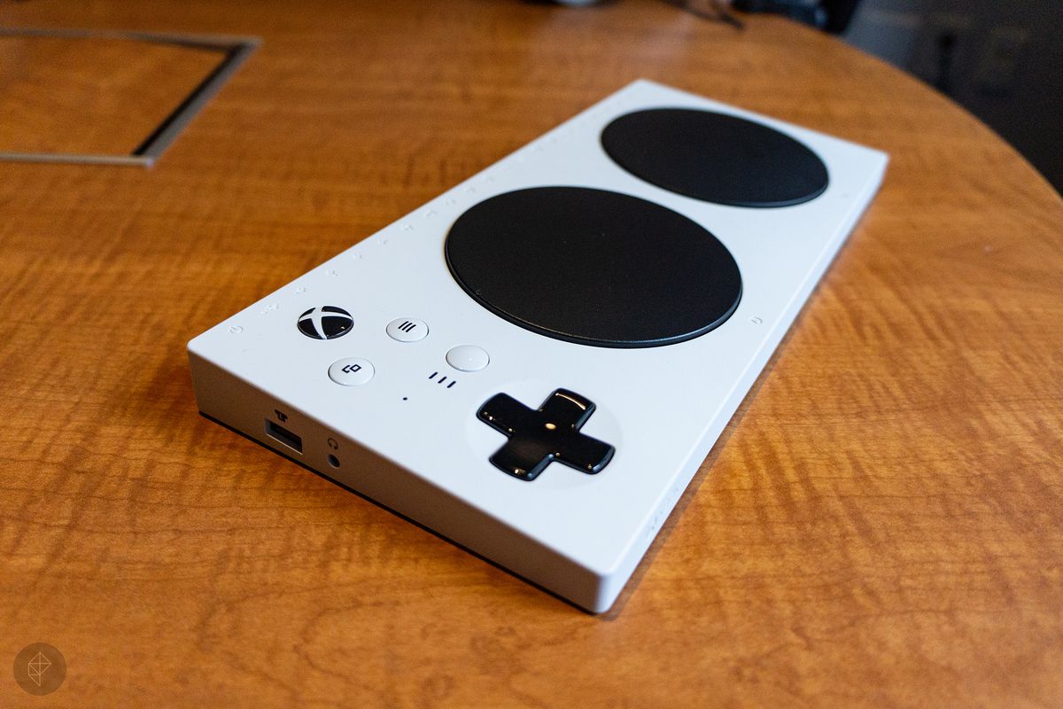 Xbox Adaptive Controller - left angle view from above