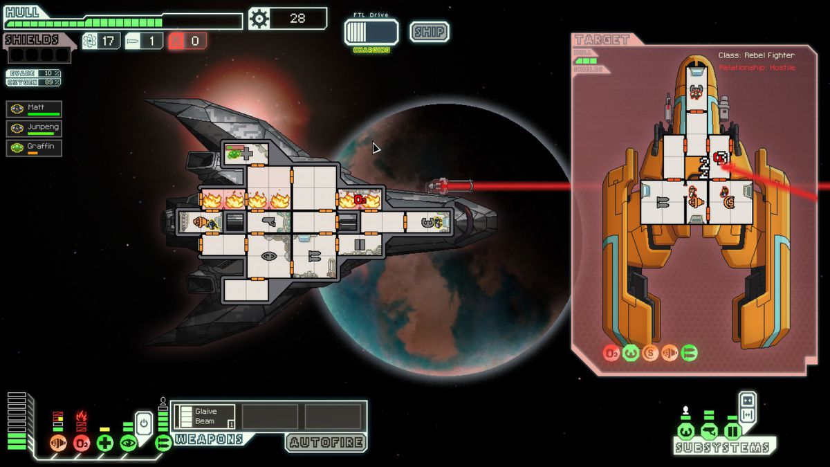 The ship overview in FTL: Faster Than Light