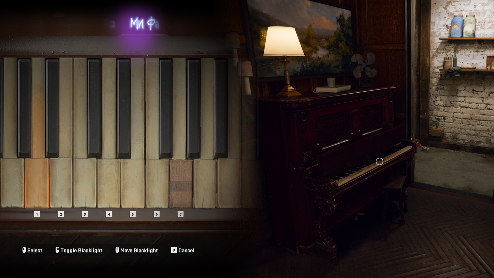 The piano shows the solution for the Black Ops 6 safehouse puzzle