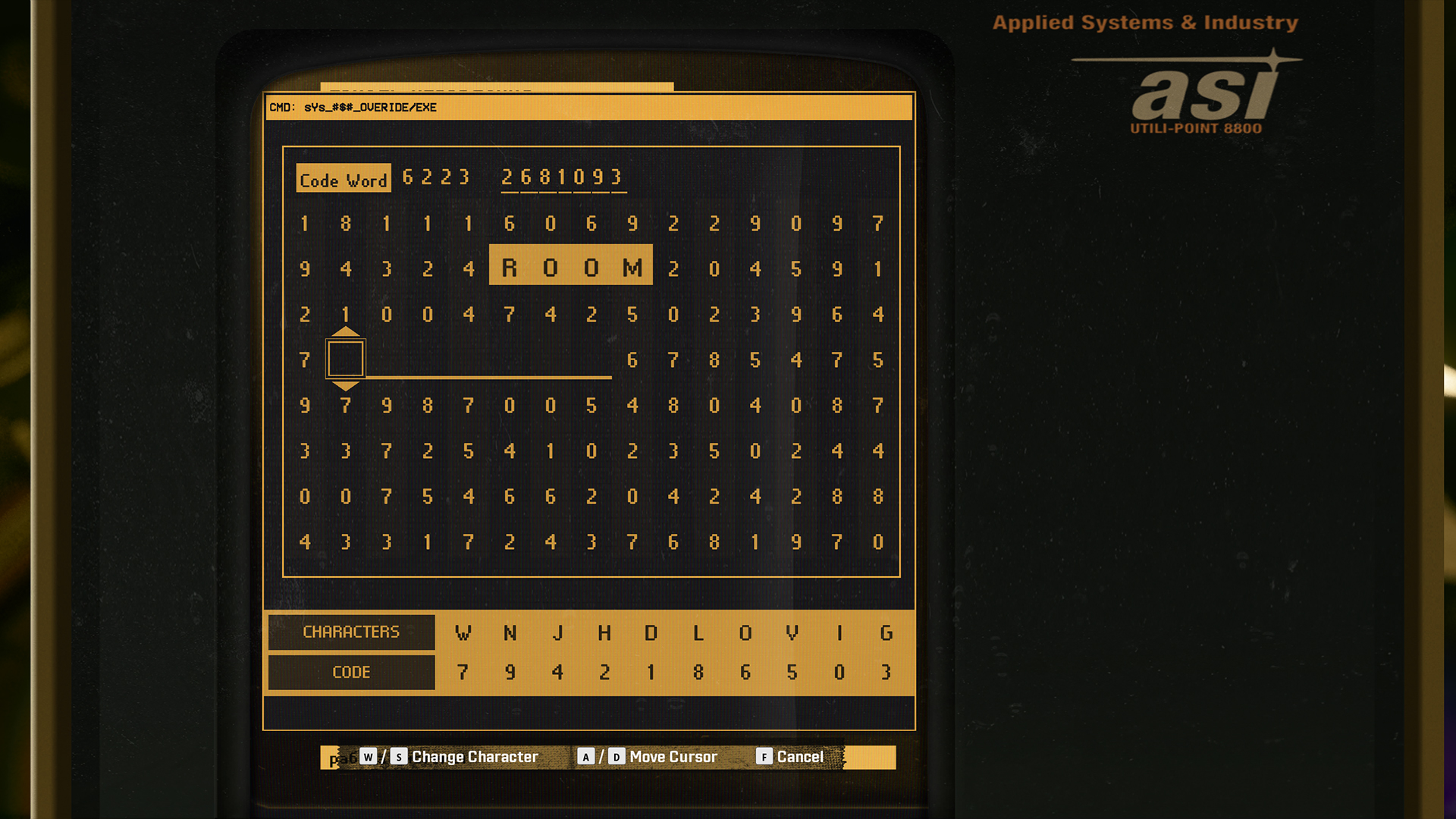 A computer shows the solution to the Black Ops 6 cipher safehouse puzzle