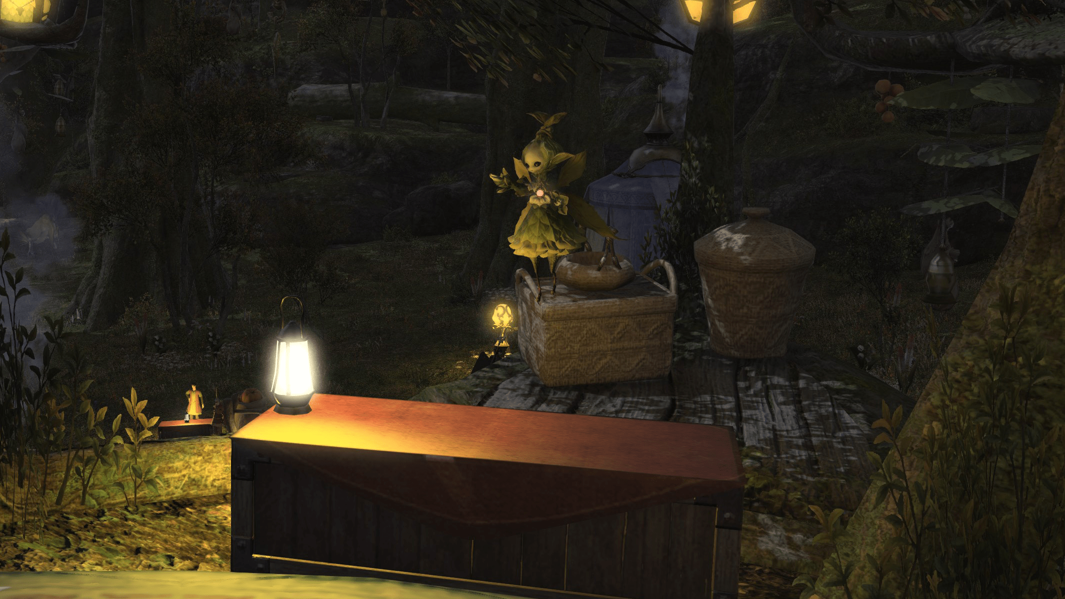 A Sylph merchant in FFXIV