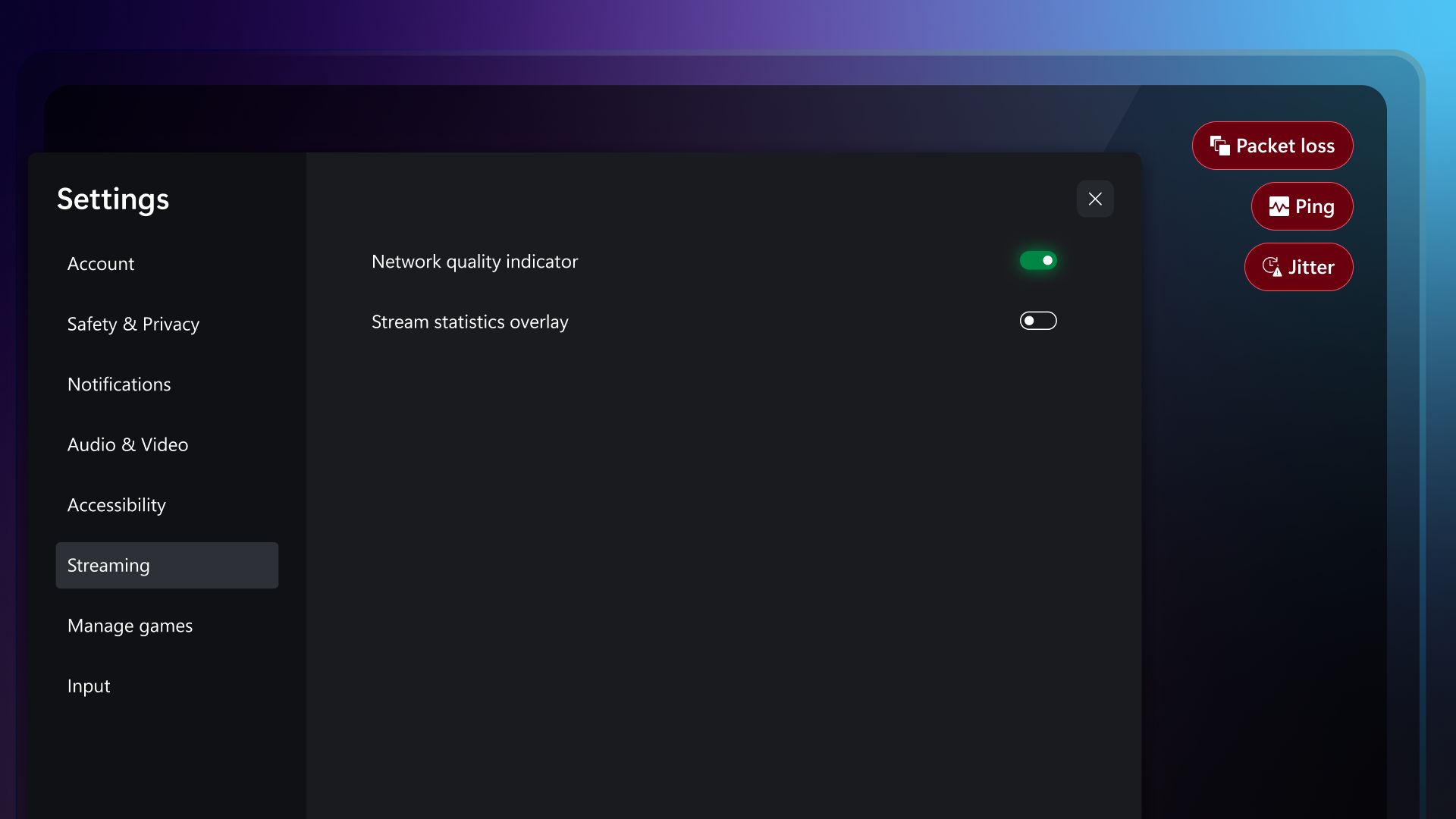 Xbox Cloud Gaming (Beta) - Network Quality Indicator Update Image Asset