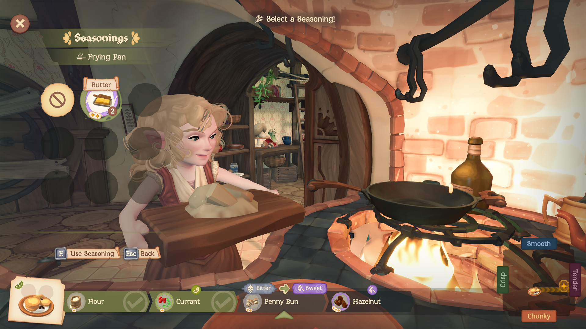 A hobbit using a frying pan in Tales of the Shire.
