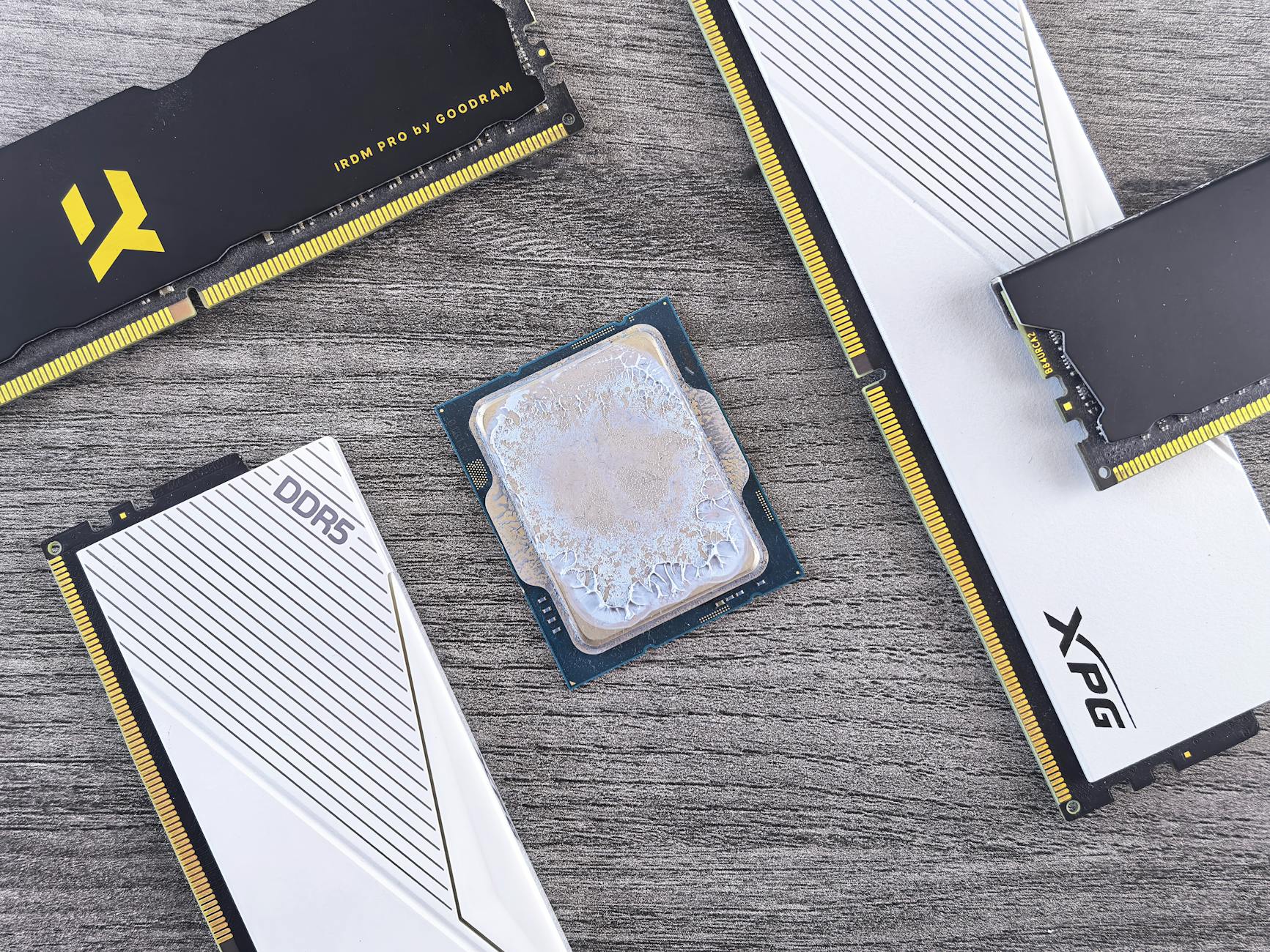 Technology devices showing hardware evolution and upgrade concepts