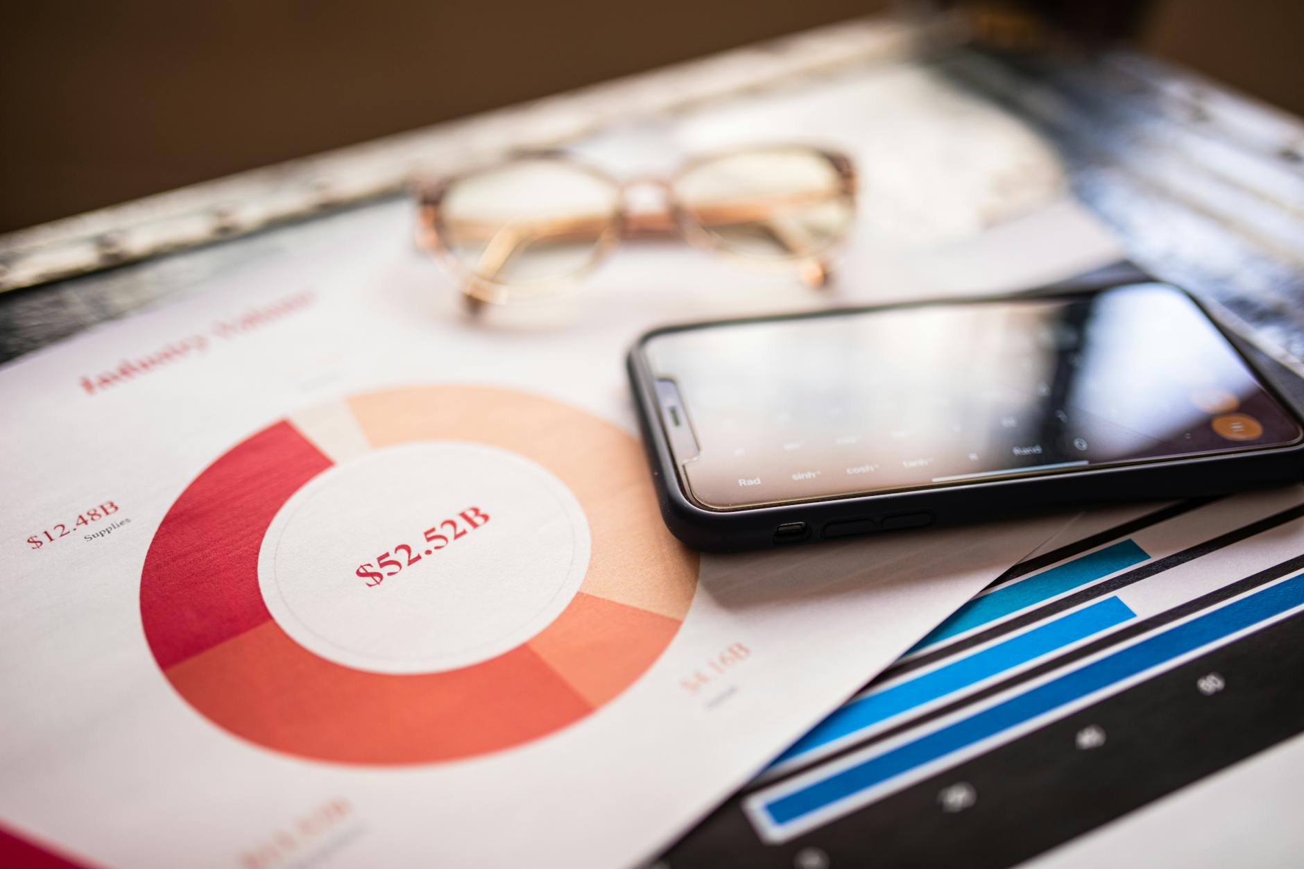 Business chart showing upward sales trends representing successful product performance