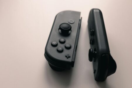 Professional gaming controller with customizable buttons and ergonomic design