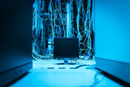 Steam’s Concurrent Player Records Are Straining Server Infrastructure Rows of servers in a large data center with blue lighting