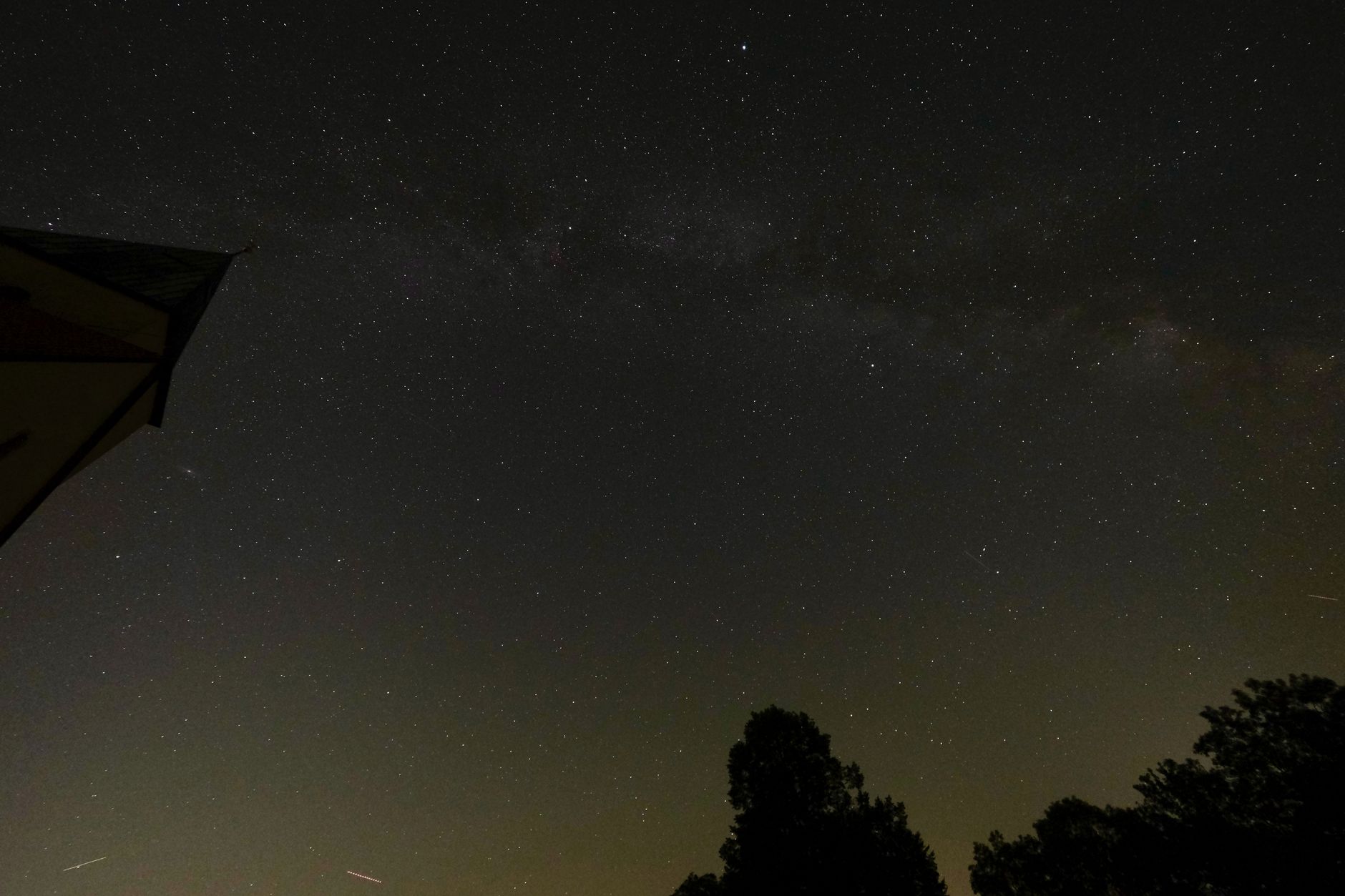 A wide-angle night sky filled with stars, evoking the cosmic and timeline themes of Pikmin 4's hidden ending