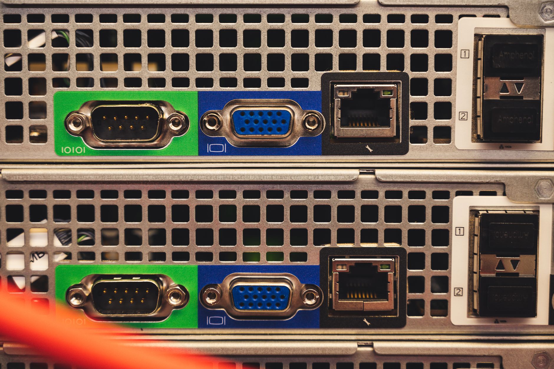 Rows of server hardware in a data center, representing online game infrastructure