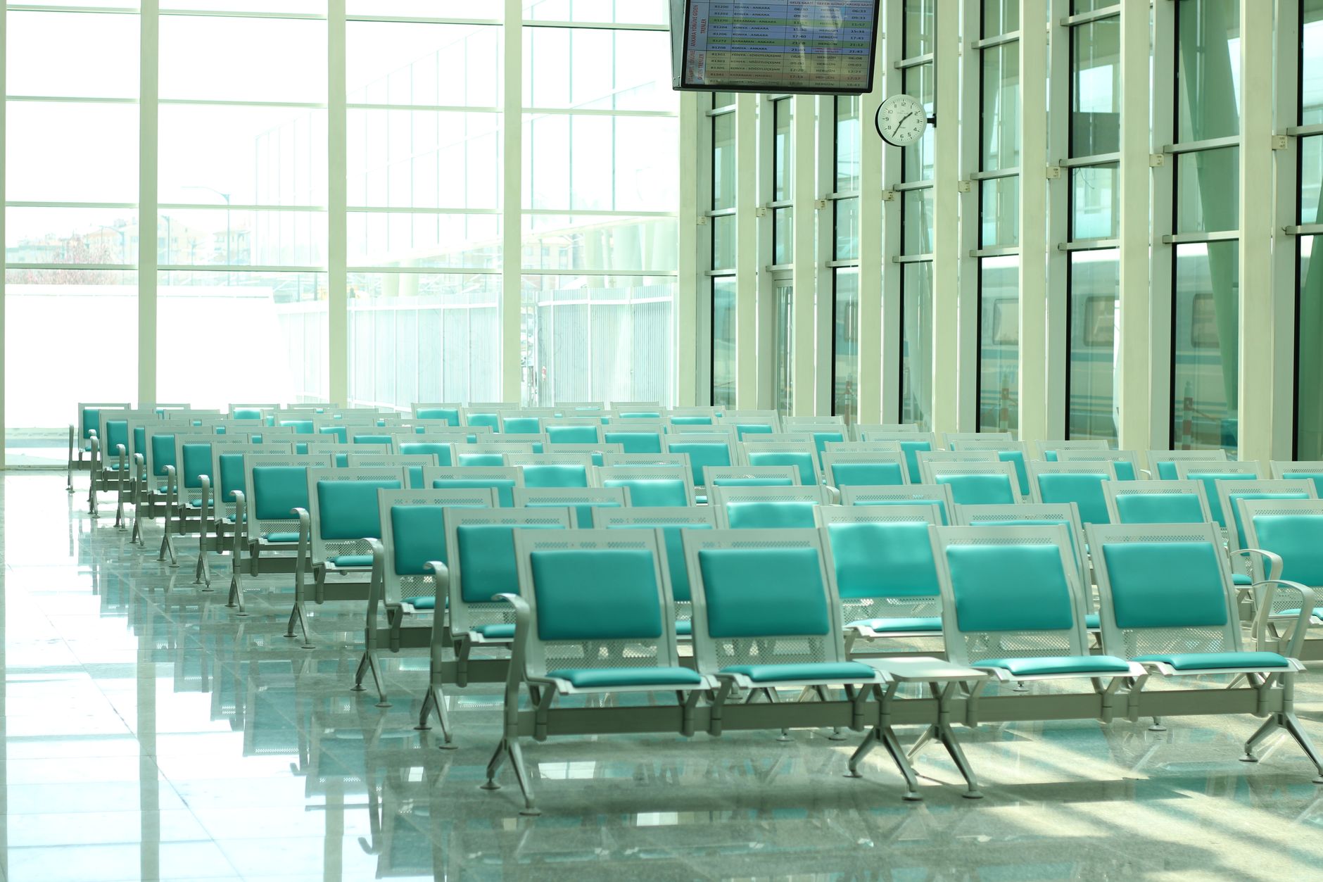 An empty quiet room suggesting a long period of waiting and silence