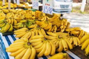 A cluster of bananas representing the iconic collectible from Donkey Kong games