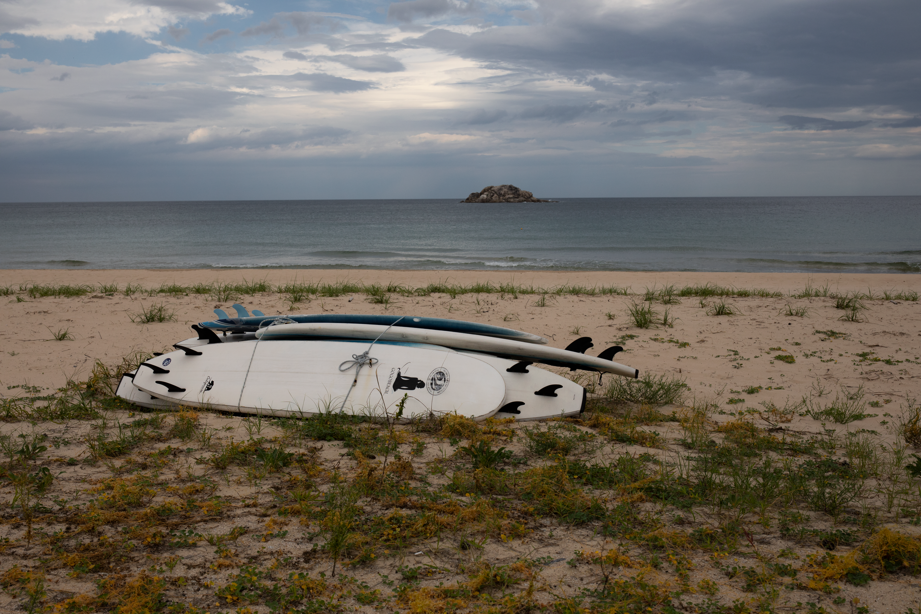 A surfboard resting on sandy beach, symbolizing the absent Funky Kong surfboard mechanic